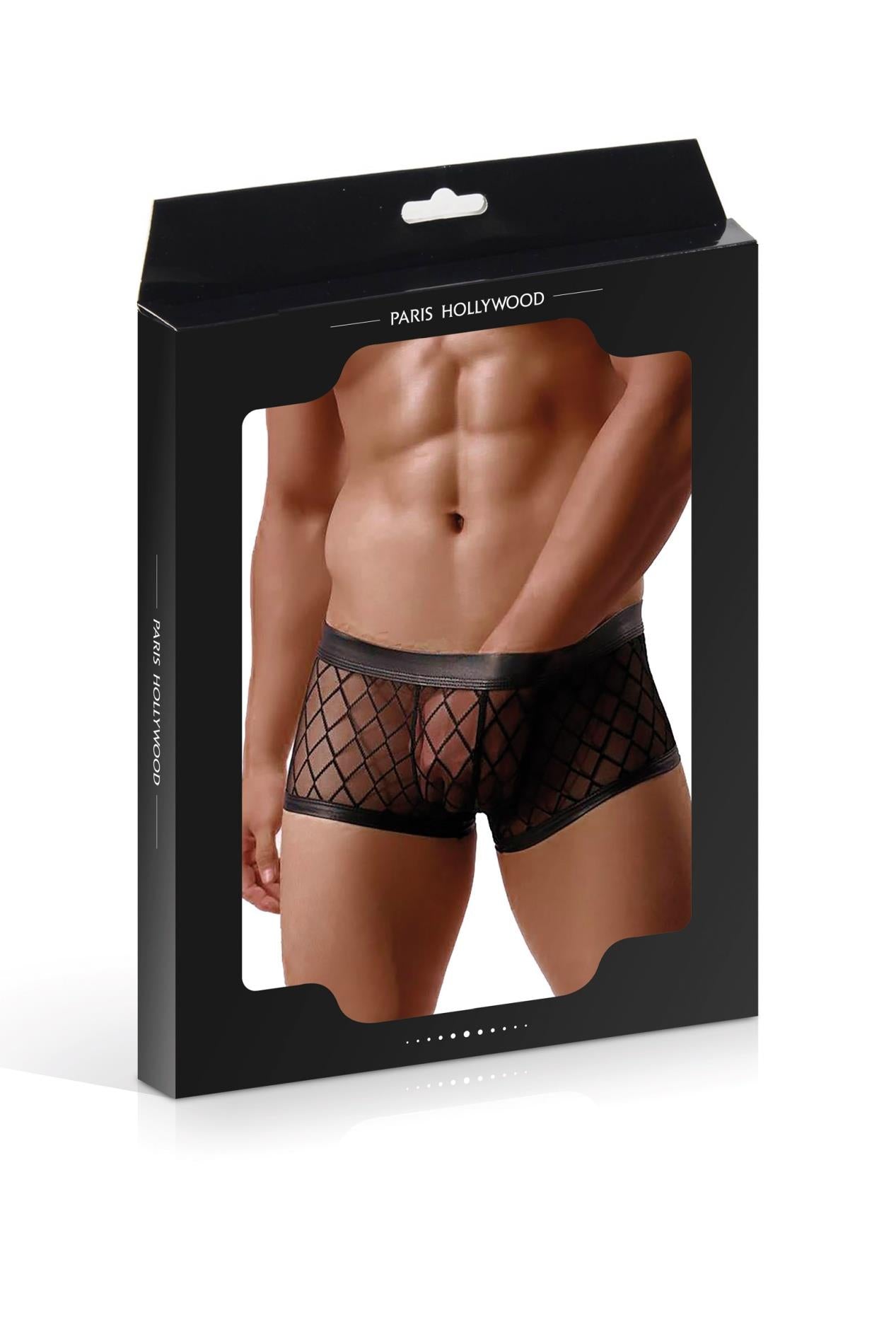 4-MEN'S BOXERS MP056 BLACK (Size: S)-4