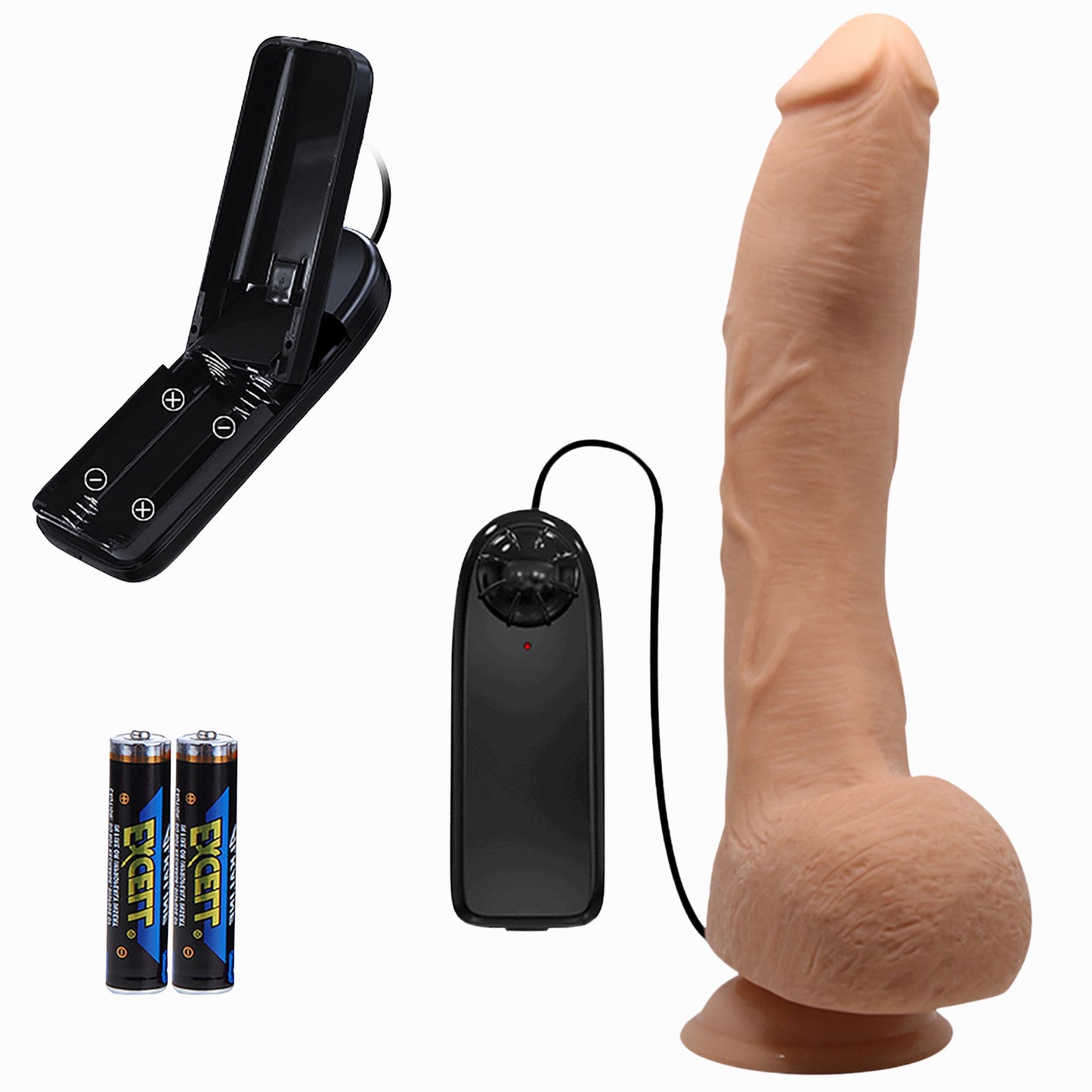 9-Sztuczny penis realistyczne dildo wibracje 27cm-9