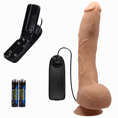 9-Sztuczny penis realistyczne dildo wibracje 27cm-9
