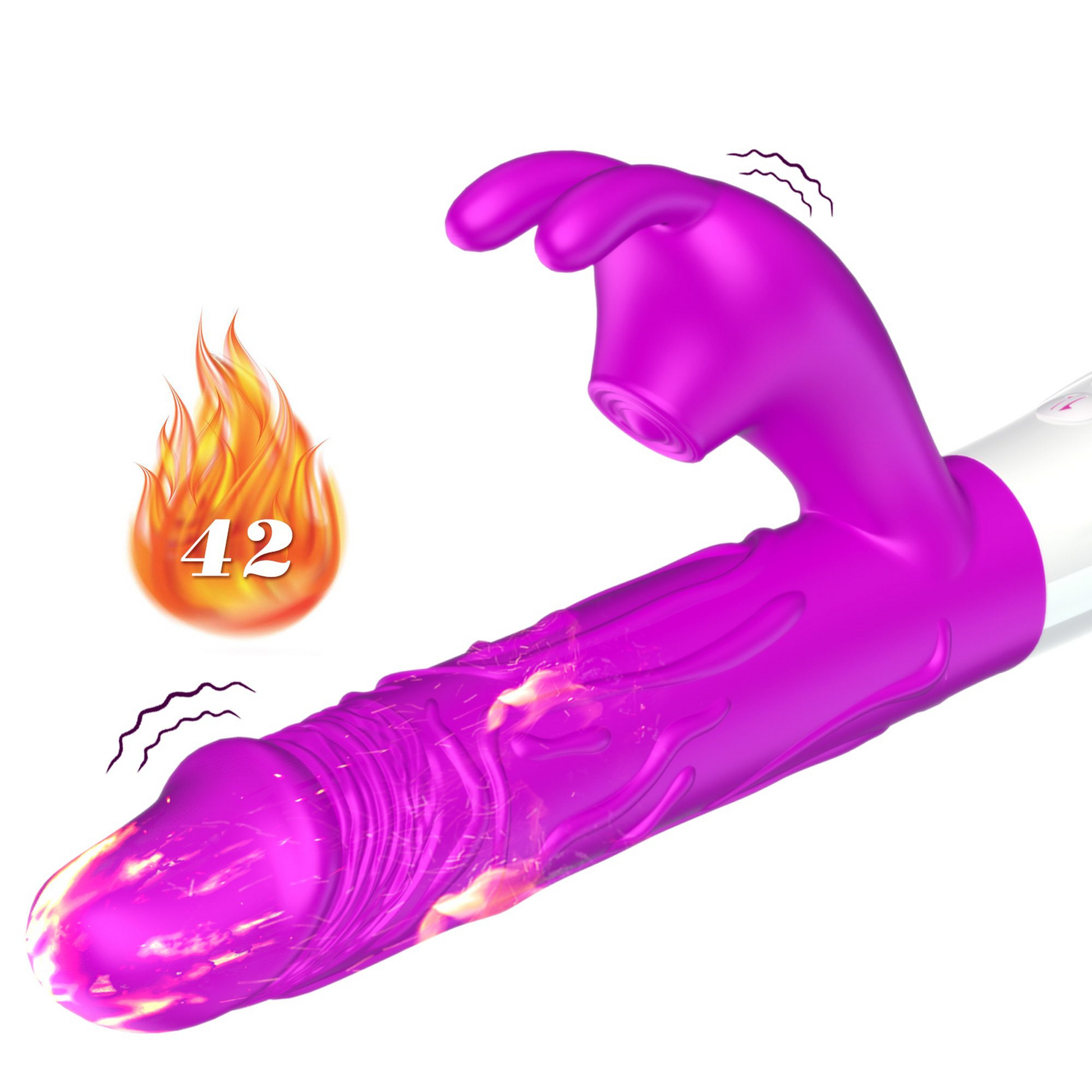 8-Wibrator podgrzewany ssący królik sex masażer-8