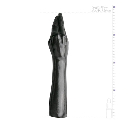 5-Czarne dildo do fistingu w kształcie ręki 43 cm-5