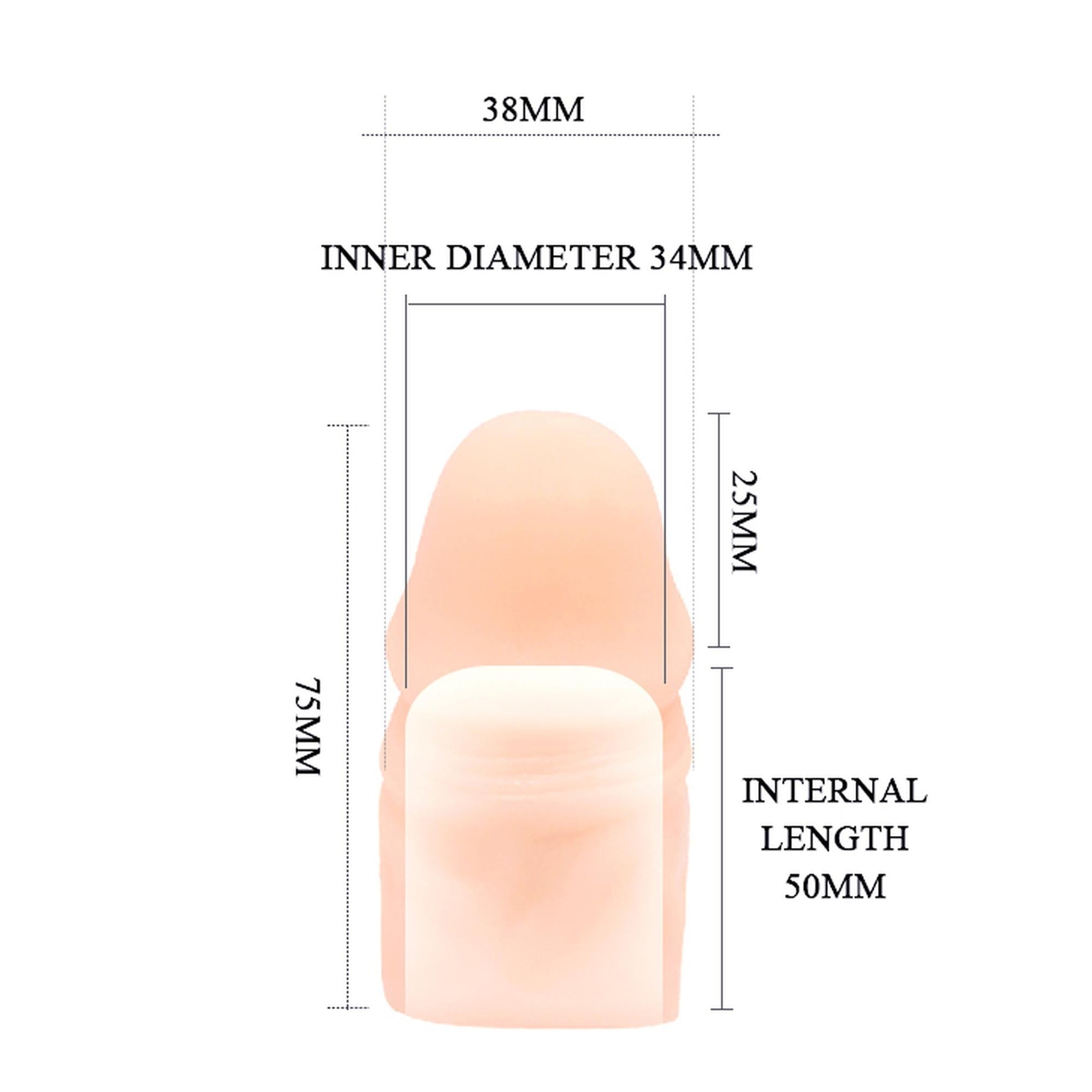 5-Nakładka na penisa członka sex przedłużka +7,5cm-5