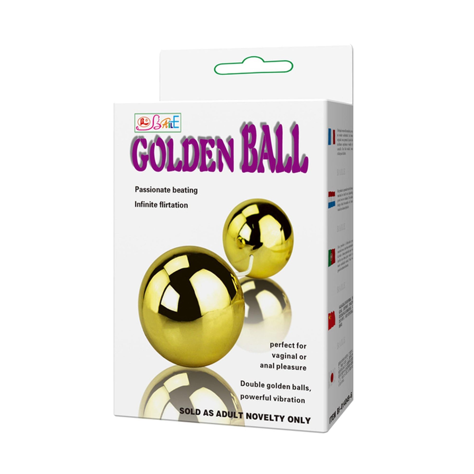 8-Wibrujące dwie kule gejszy na pilota golden ball-8