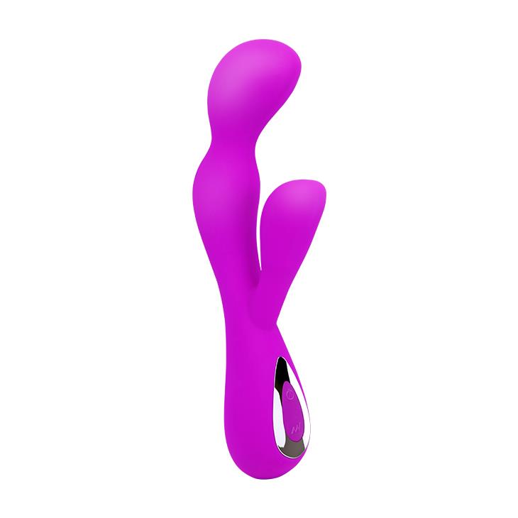 3-Wibrator z masażerem łechtaczki gspot 19cm 10 tryb-3