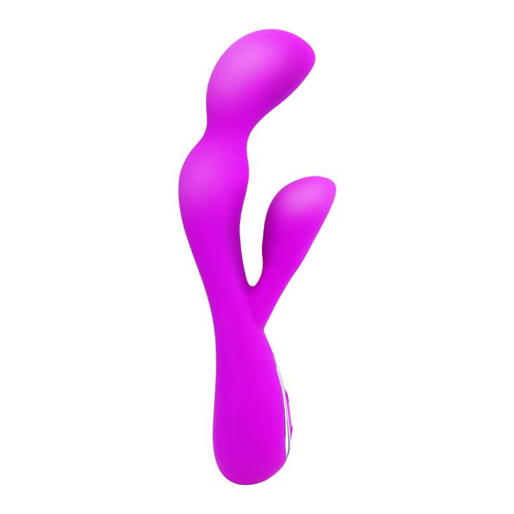 4-Wibrator z masażerem łechtaczki gspot 19cm 10 tryb-4