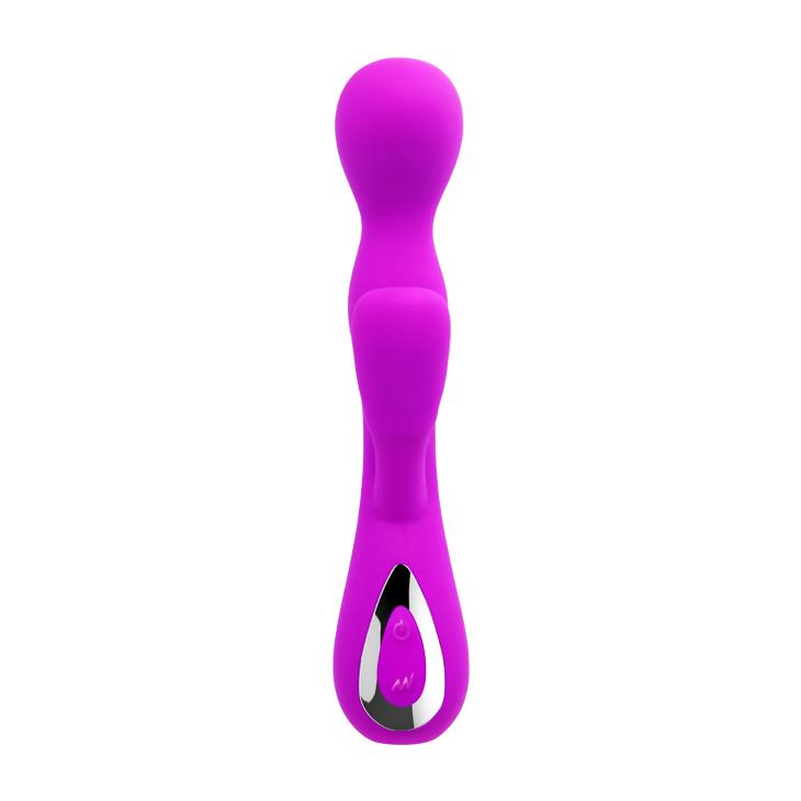 5-Wibrator z masażerem łechtaczki gspot 19cm 10 tryb-5