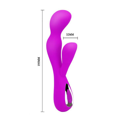 6-Wibrator z masażerem łechtaczki gspot 19cm 10 tryb-6