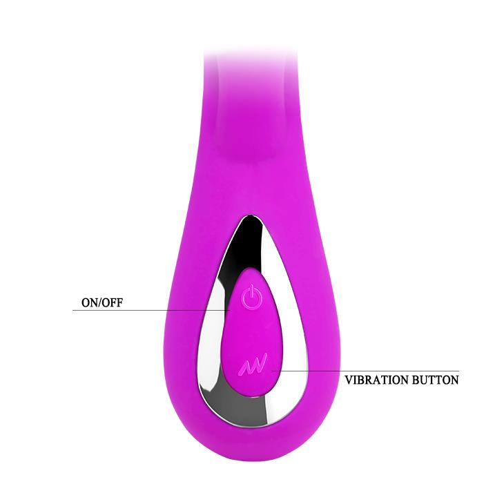 7-Wibrator z masażerem łechtaczki gspot 19cm 10 tryb-7