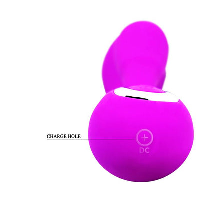 8-Wibrator z masażerem łechtaczki gspot 19cm 10 tryb-8