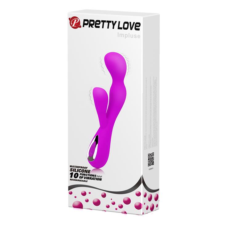 11-Wibrator z masażerem łechtaczki gspot 19cm 10 tryb-11