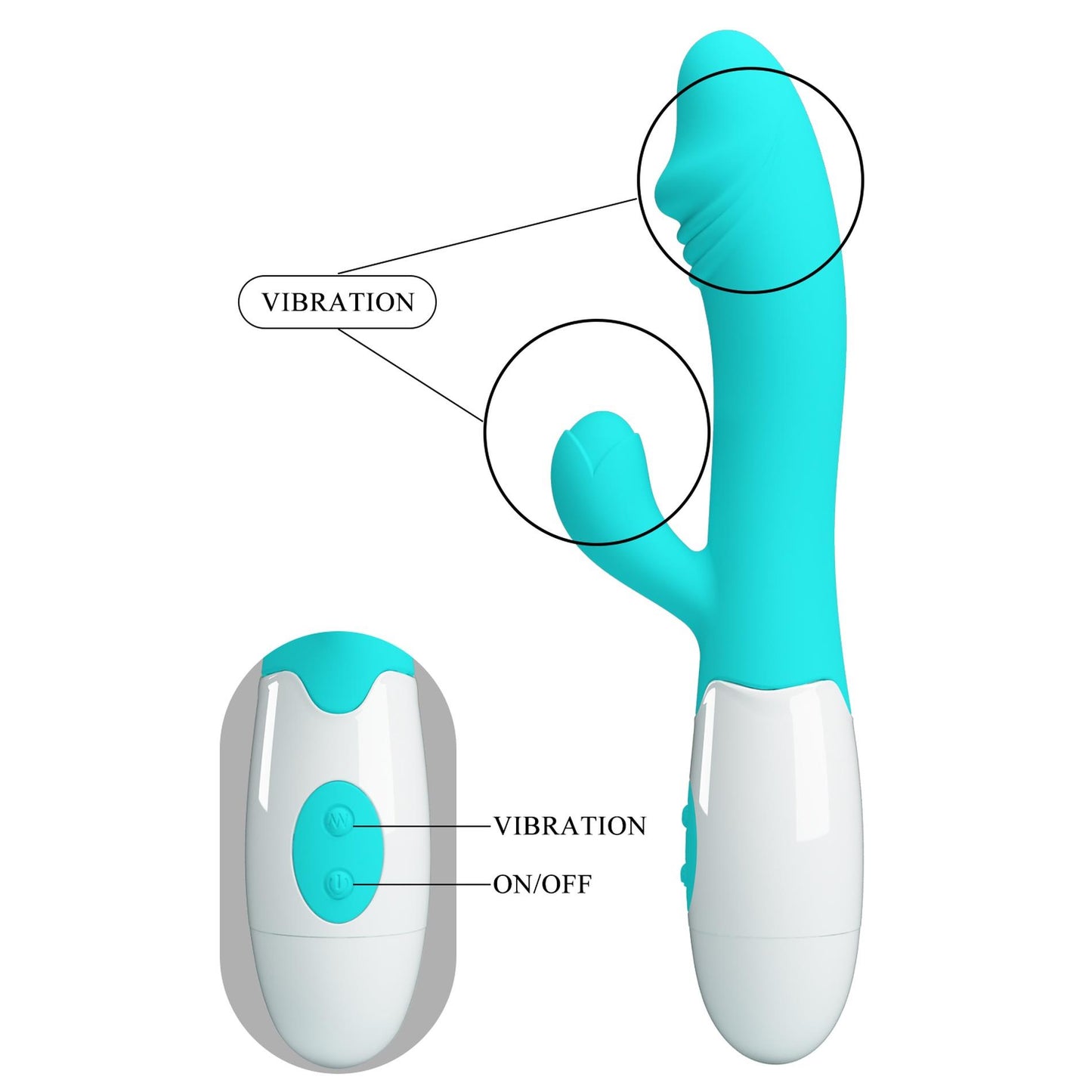 6-PRETTY LOVE - Snappy light blue, 30 vibration functions-6