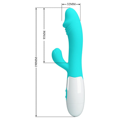 8-PRETTY LOVE - Snappy light blue, 30 vibration functions-8