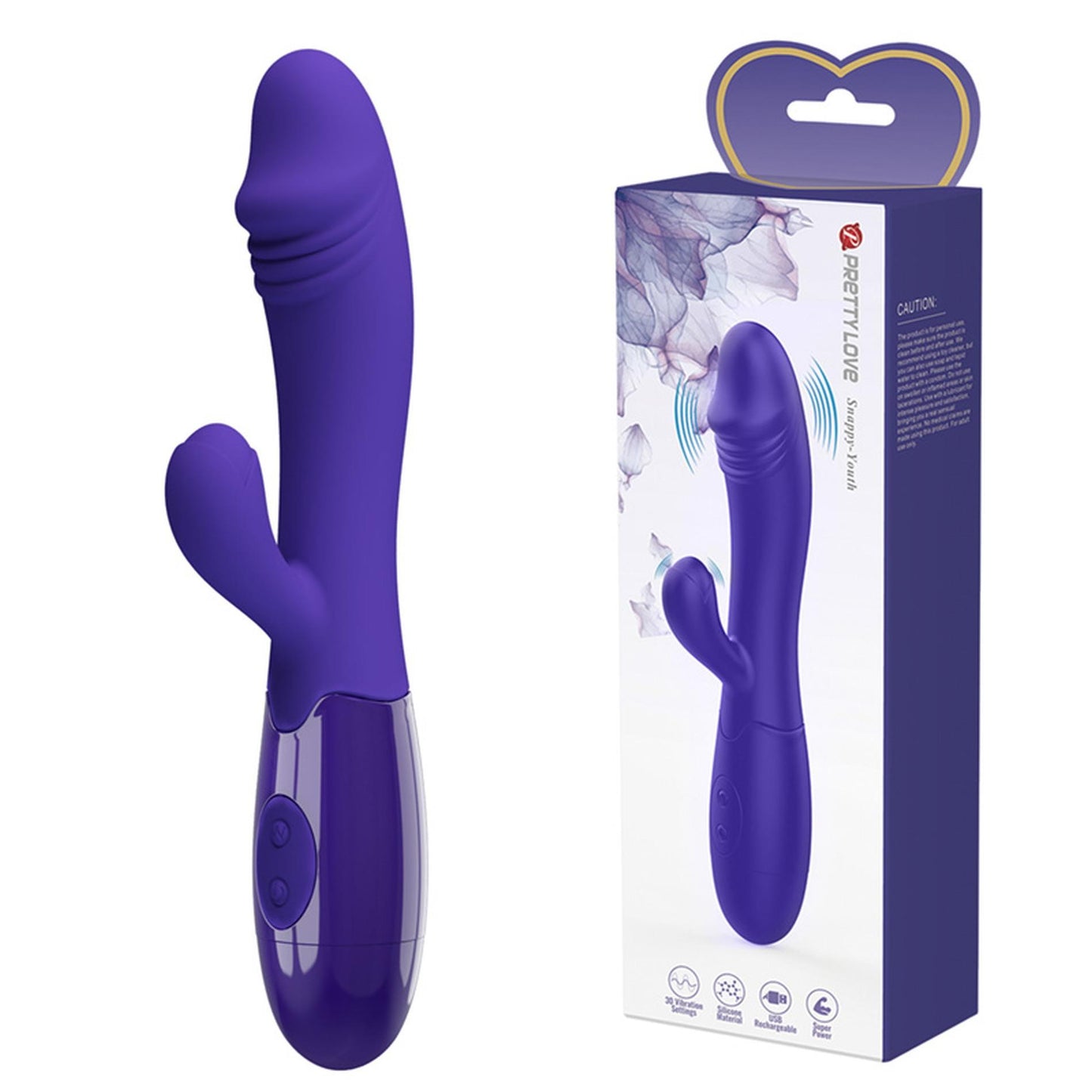 1-Wibrator królik stymulator punktu G masażer łechtaczki 30 funkcji wibracji-1