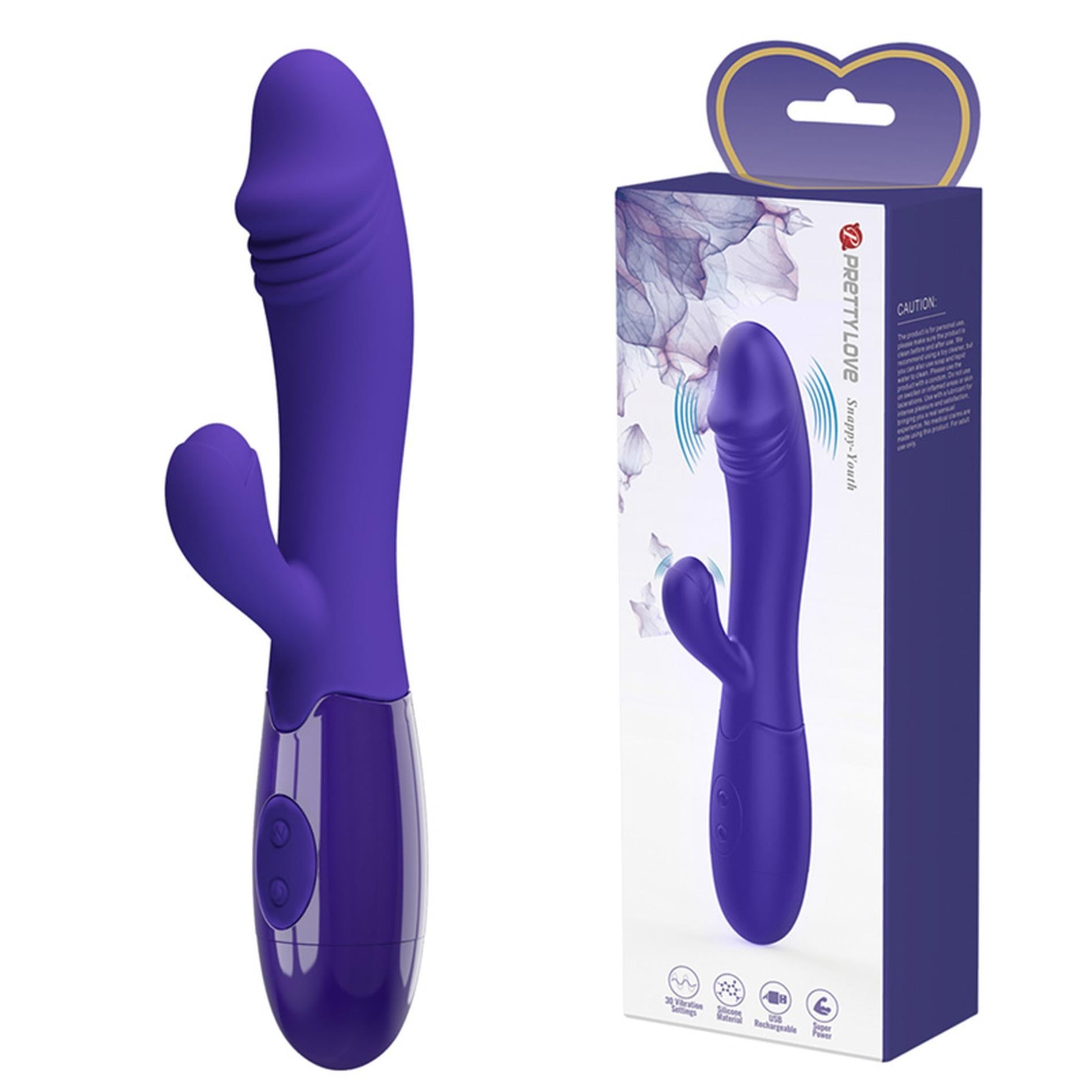 1-Wibrator królik stymulator punktu G masażer łechtaczki 30 funkcji wibracji-1