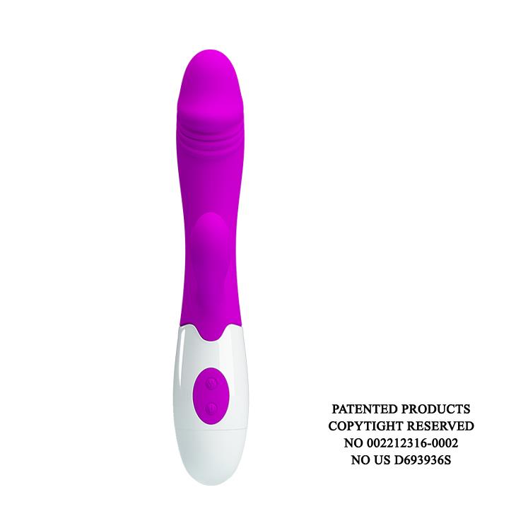 3-Króliczek wibrator z sex masażerem 19cm 30 trybów-3