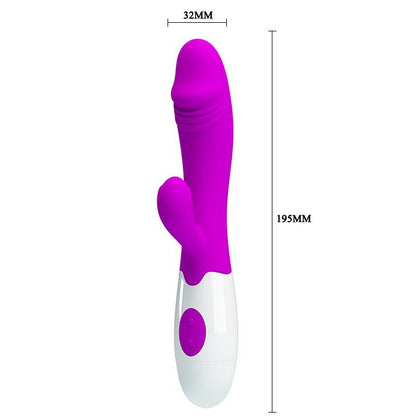 6-Króliczek wibrator z sex masażerem 19cm 30 trybów-6