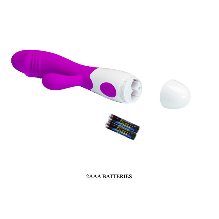 8-Króliczek wibrator z sex masażerem 19cm 30 trybów-8