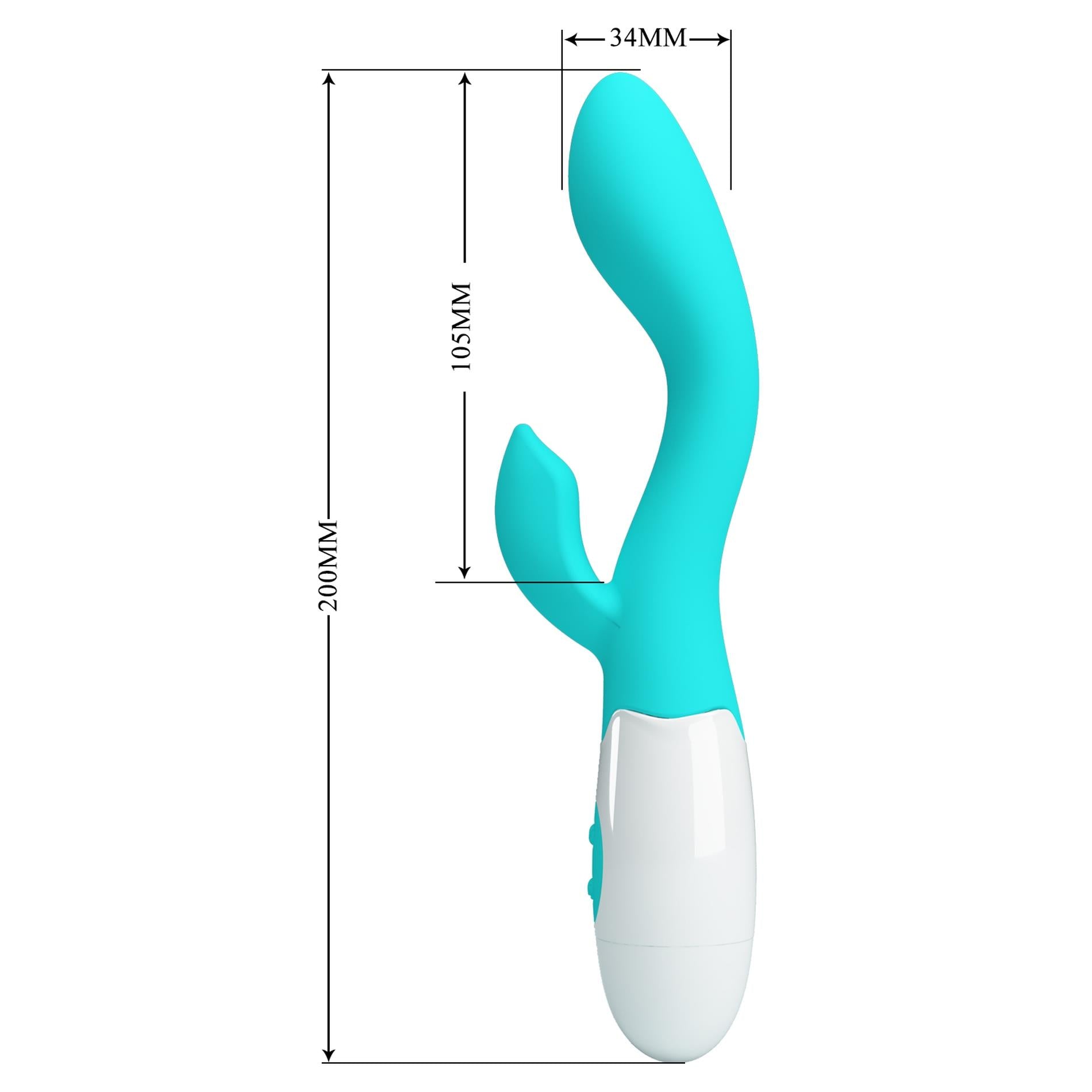 8-PRETTY LOVE - Brighty light blue, 30 vibration functions-8