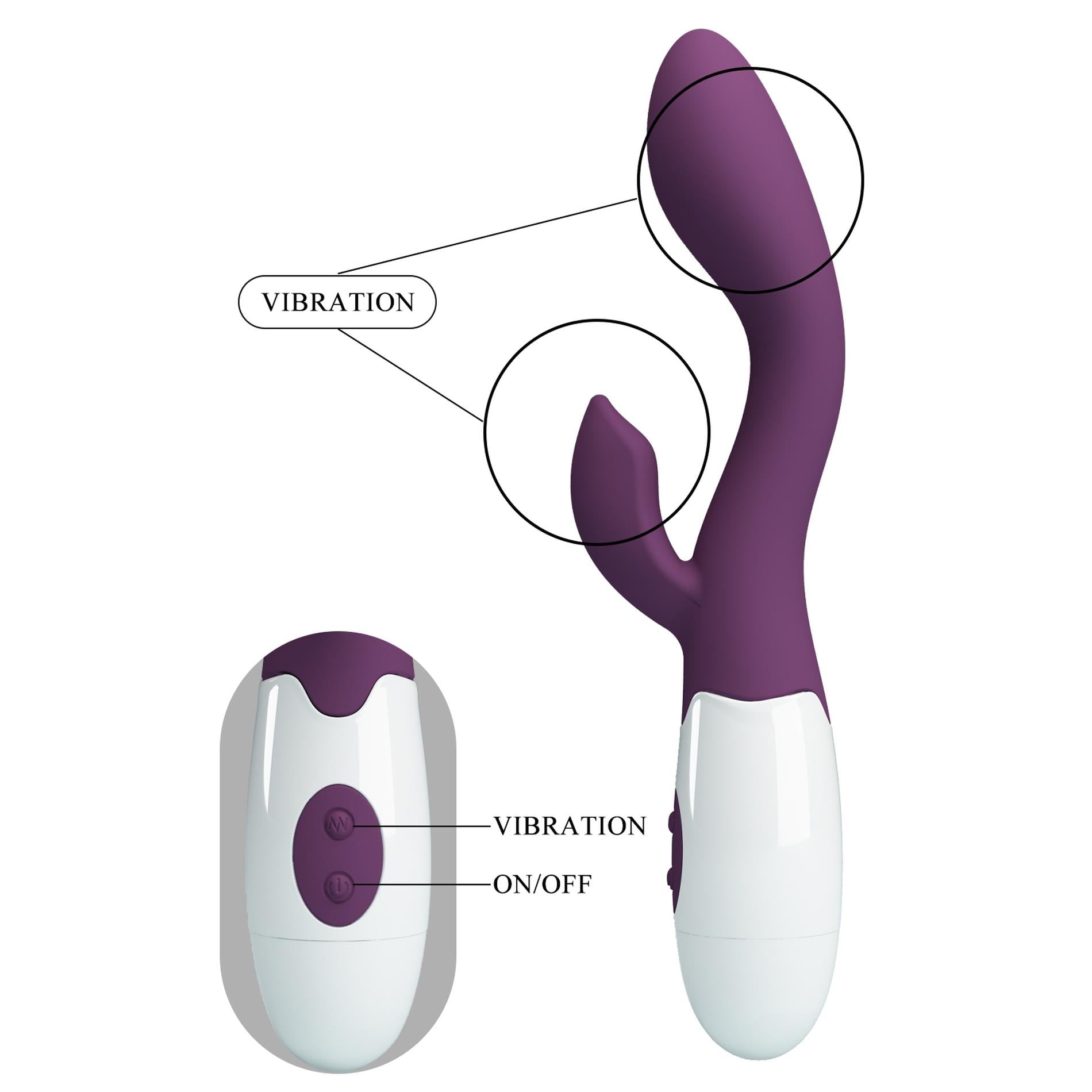 6-PRETTY LOVE - Brighty dark purple, 30 vibration functions-6