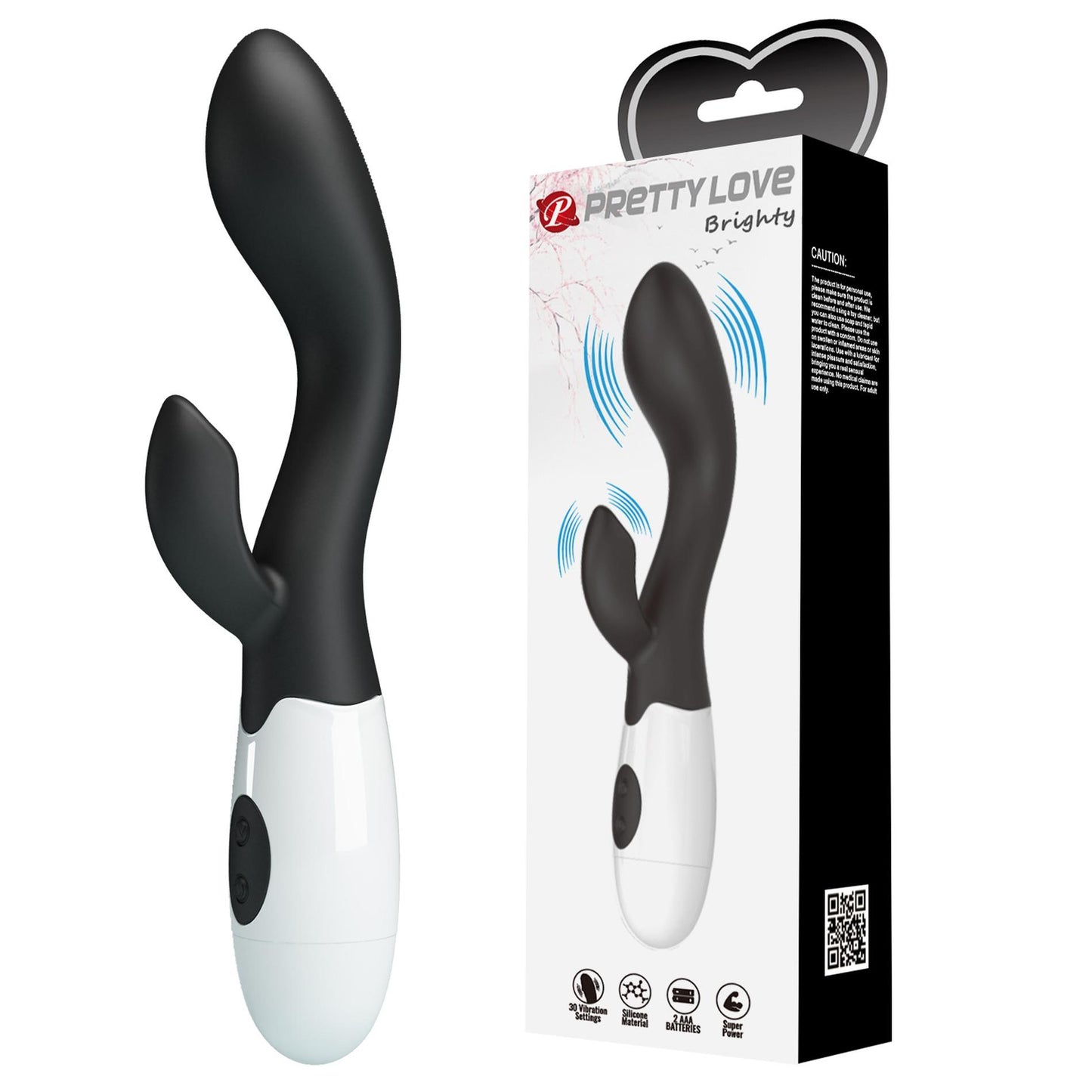 1-PRETTY LOVE - Brighty black, 30 vibration functions-1