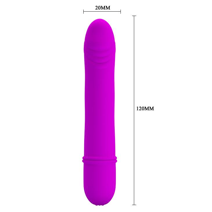 5-Mały wibrator klasyczny realistyczny 10trybów 12cm-5