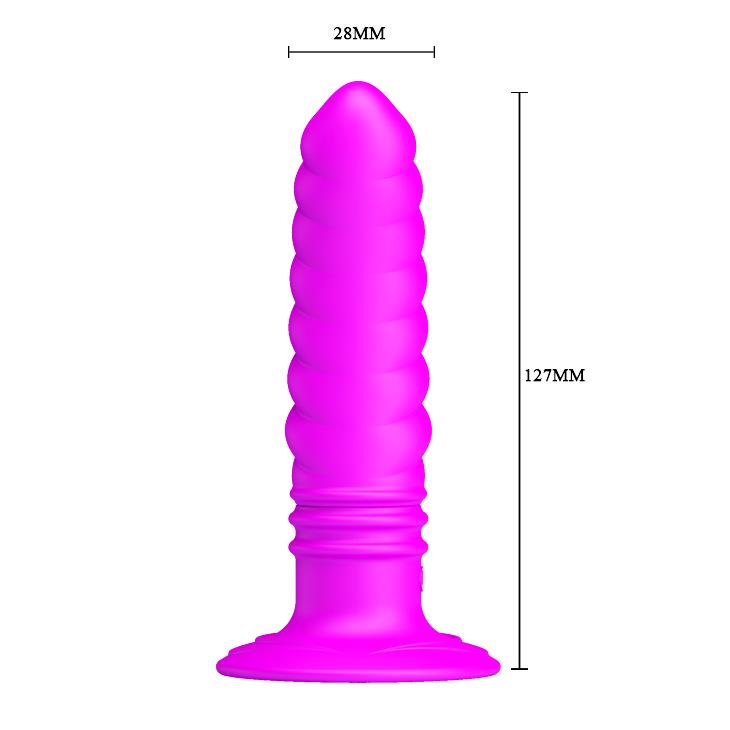 6-Korek analny z wibacjami przyssawka 10 trybów 12cm-6