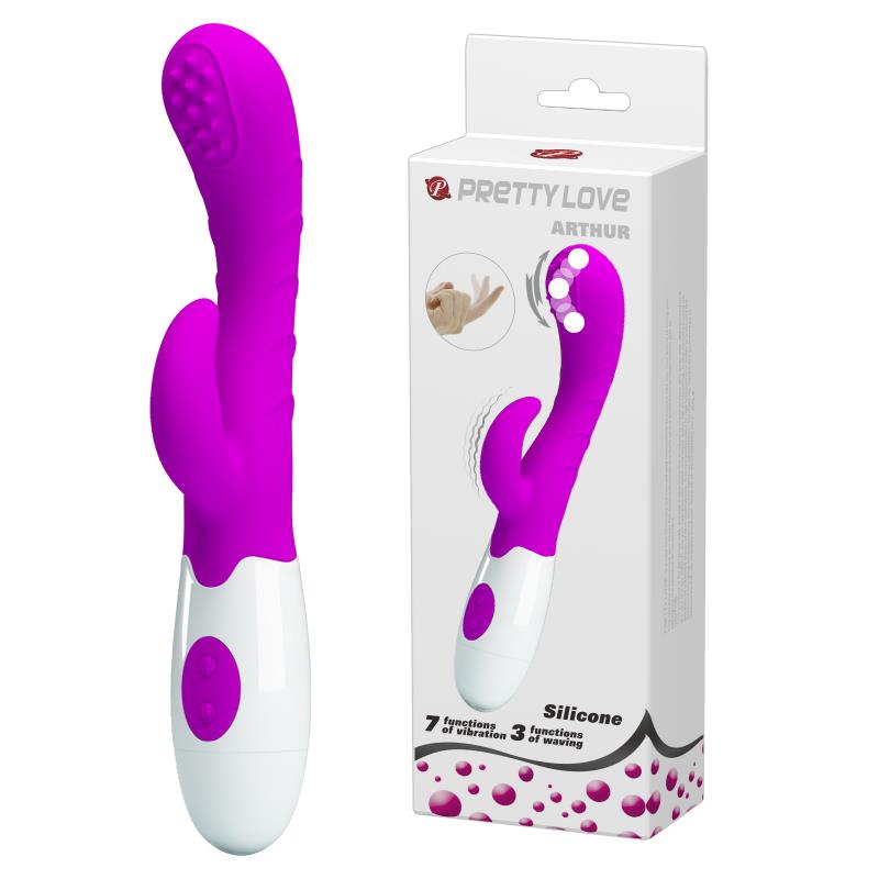 1-Wibrator z masażerem łechtaczki ruch główki 20cm-1