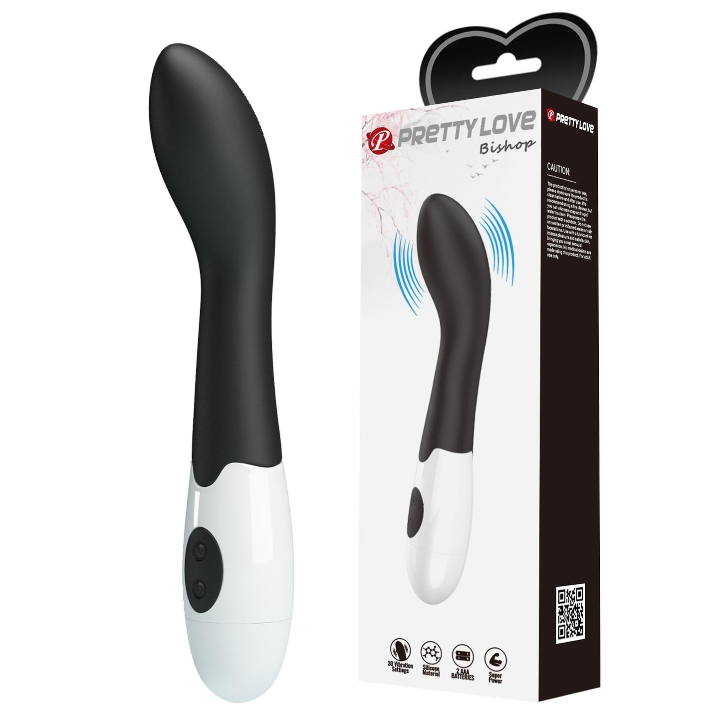 1-PRETTY LOVE - Bishop black, 30 vibration functions-1