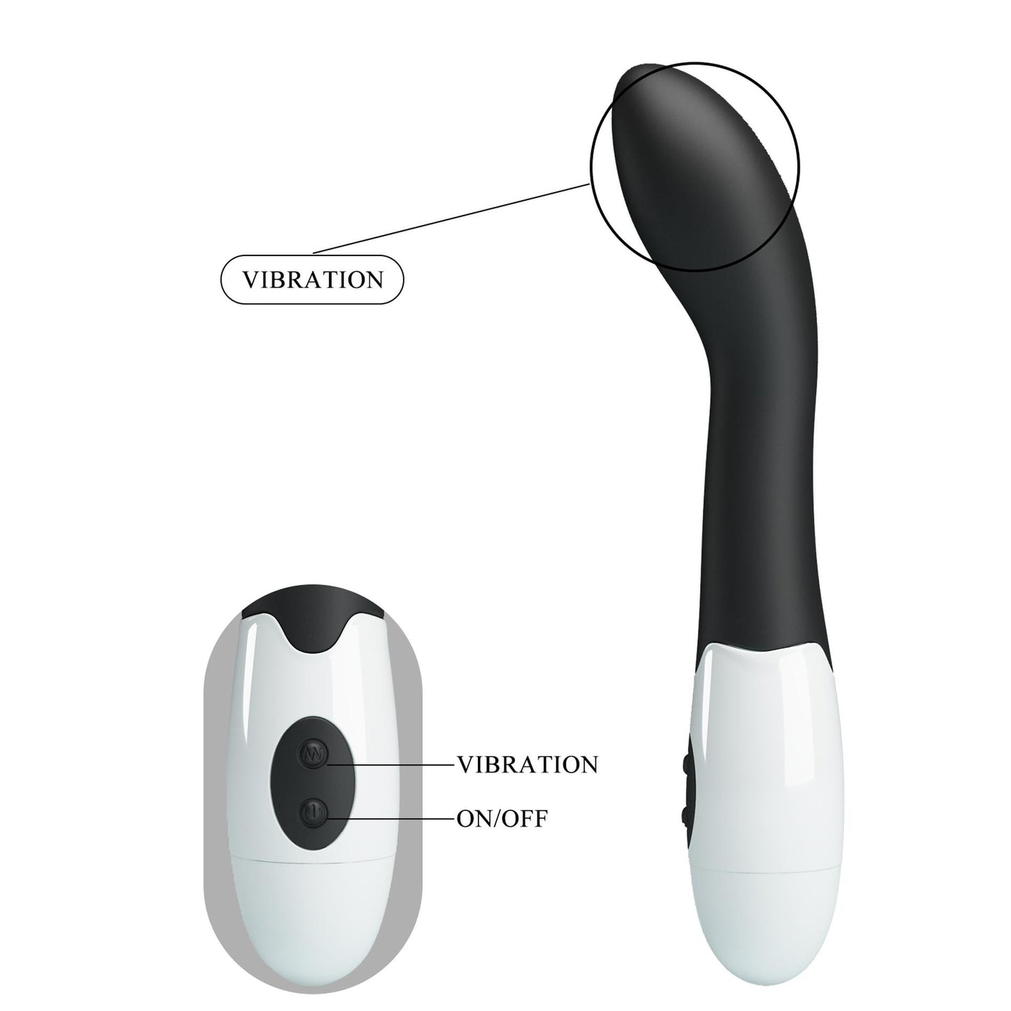 6-PRETTY LOVE - Bishop black, 30 vibration functions-6