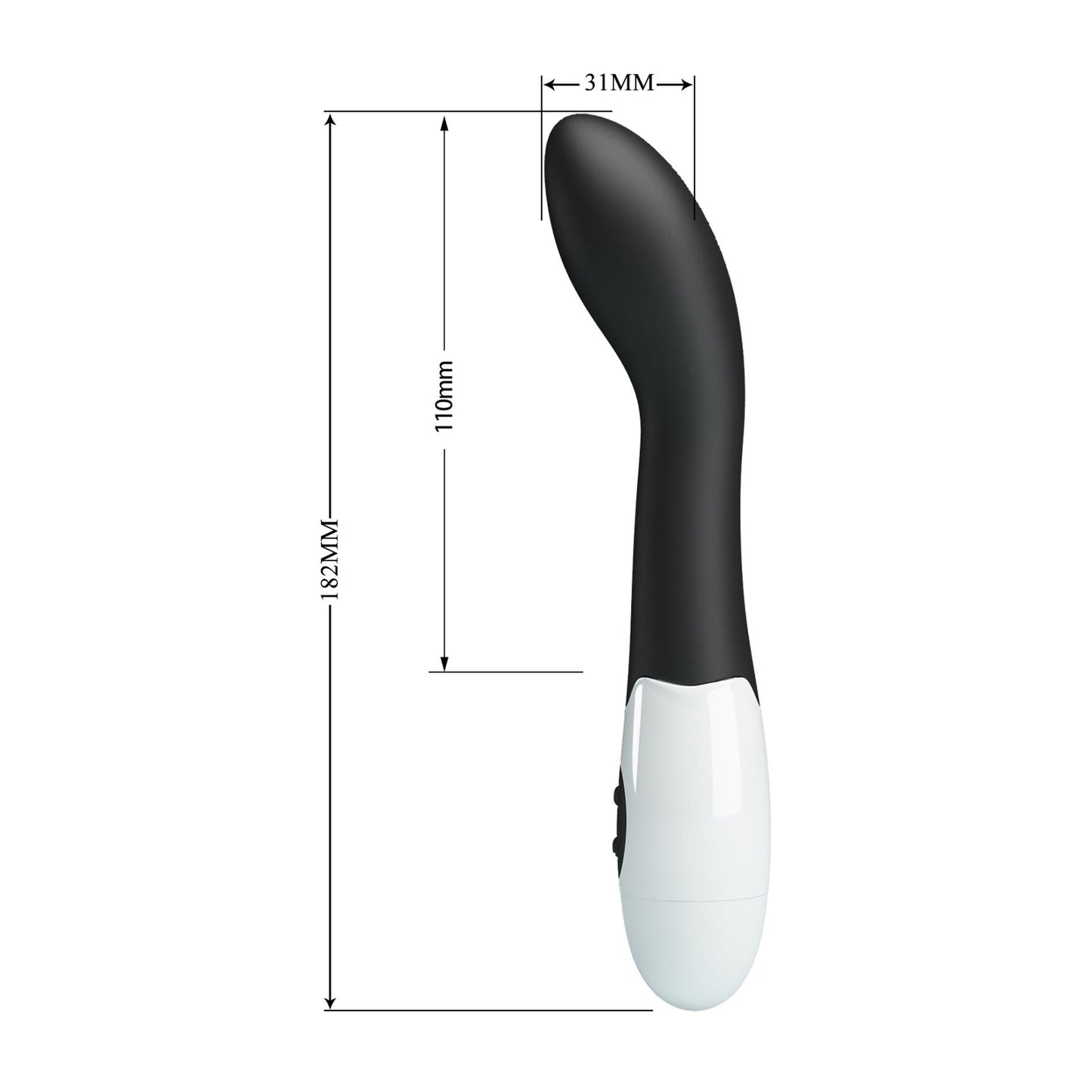 8-PRETTY LOVE - Bishop black, 30 vibration functions-8