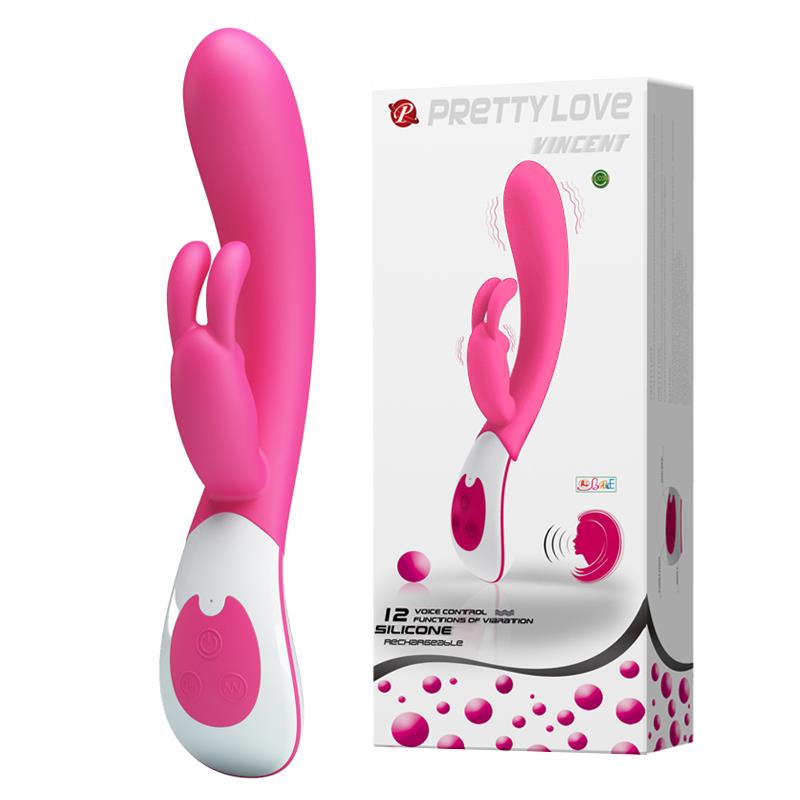1-Aktywowany głosem wibrator z masażerem 21cm 12tryb-1
