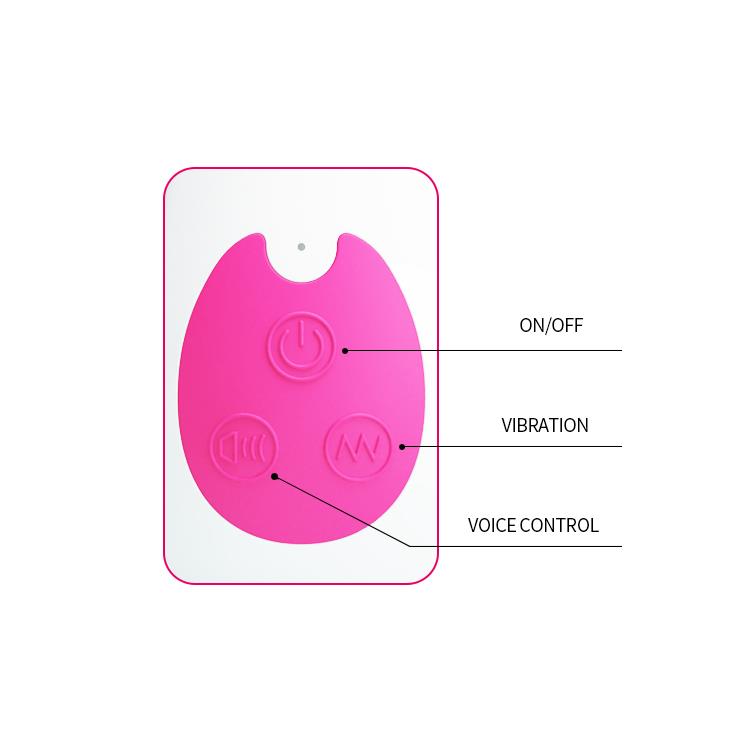 6-Aktywowany głosem wibrator z masażerem 21cm 12tryb-6