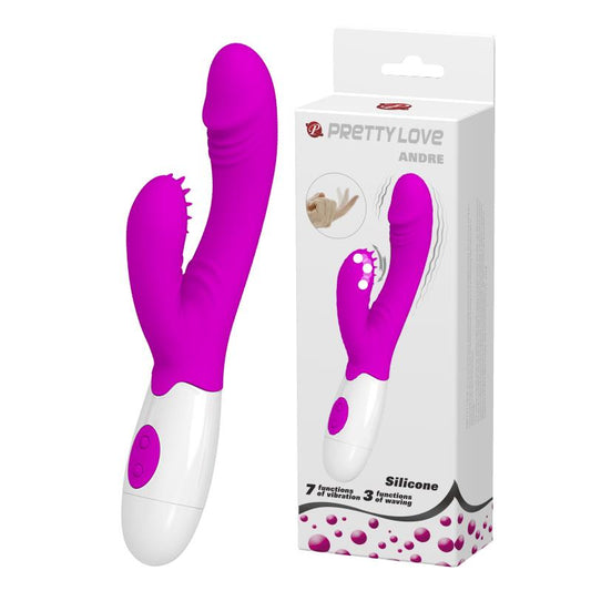 1-Wygięty wibrator punkt g z masażerem 20cm 7trybów-1