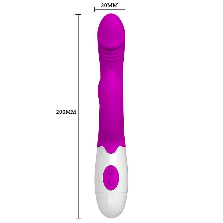 7-Wygięty wibrator punkt g z masażerem 20cm 7trybów-7