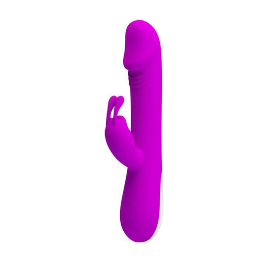 2-Wibrator z masażerem łechtaczki 30 trybów 21cm sex-2
