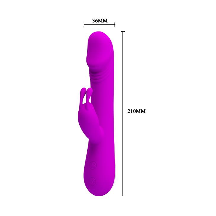6-Wibrator z masażerem łechtaczki 30 trybów 21cm sex-6