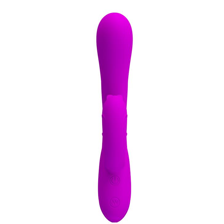 3-Wibrator z masażerem łechtaczki z wypustkami 19cm-3