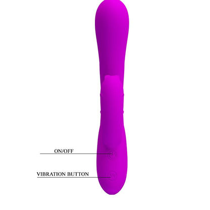 6-Wibrator z masażerem łechtaczki z wypustkami 19cm-6