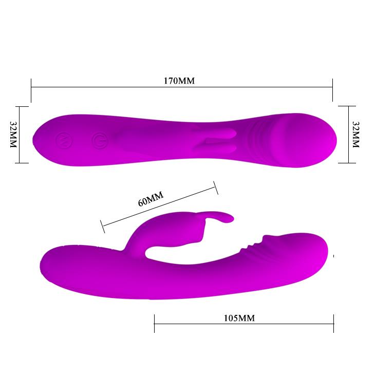 5-Wibrator królik stymulator łechtaczki 30tryb 17cm-5