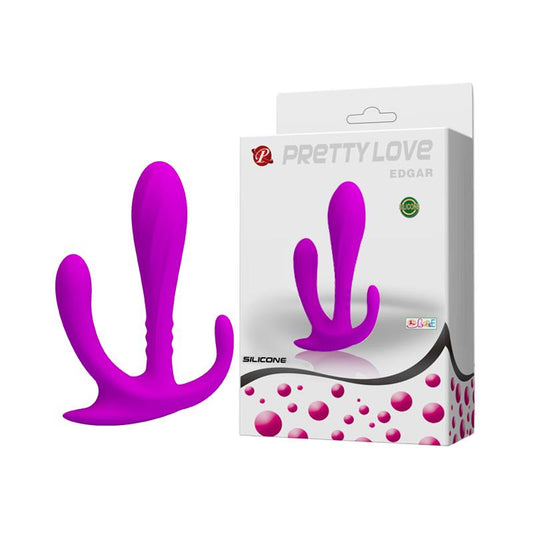 1-Potrójny masażer dla kobiet plug silikonowy dildo-1