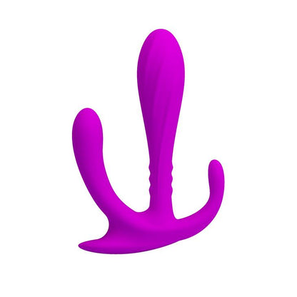 3-Potrójny masażer dla kobiet plug silikonowy dildo-3