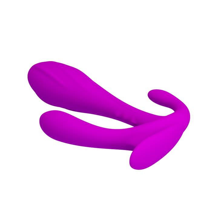 7-Potrójny masażer dla kobiet plug silikonowy dildo-7