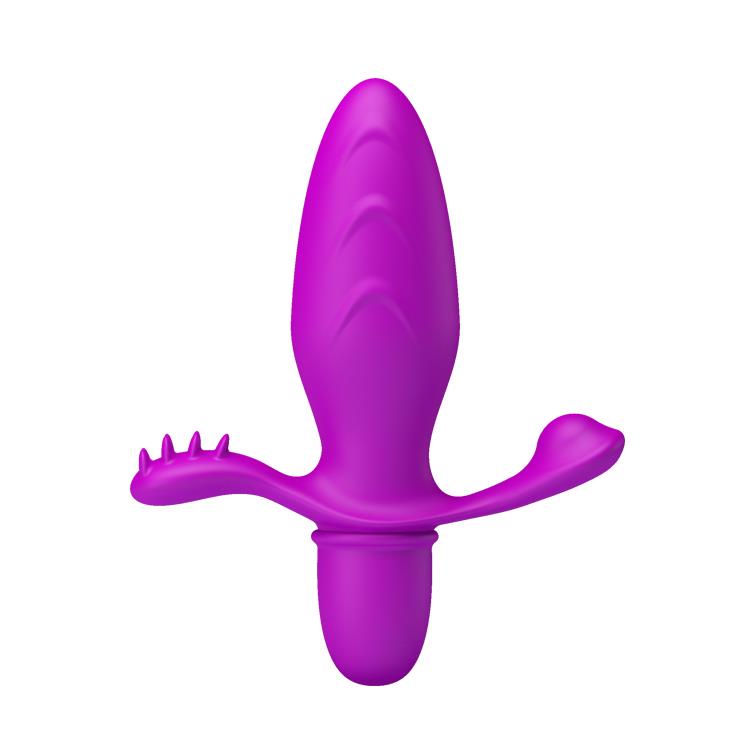 2-Wibrujący korek analny z wypustkami 10trybów 13cm-2
