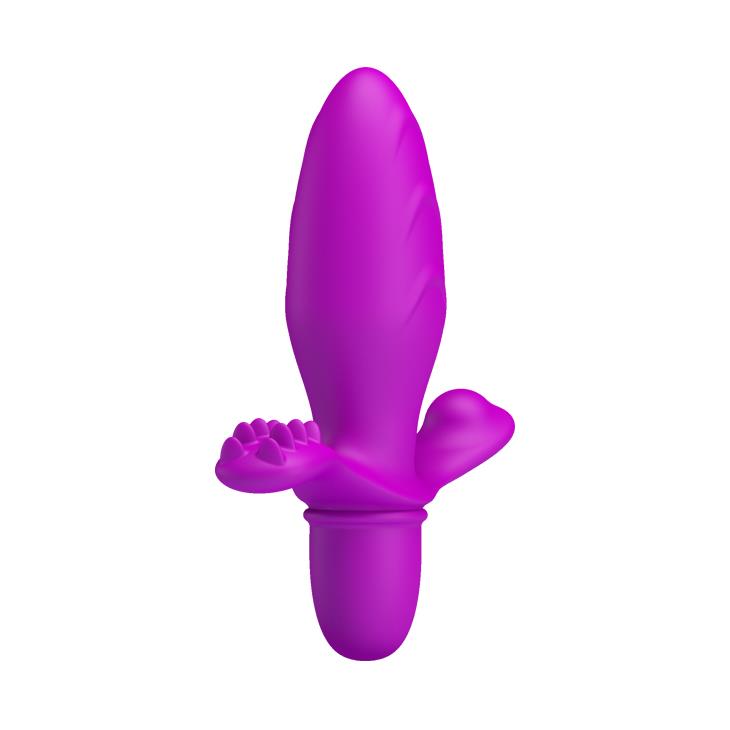 5-Wibrujący korek analny z wypustkami 10trybów 13cm-5