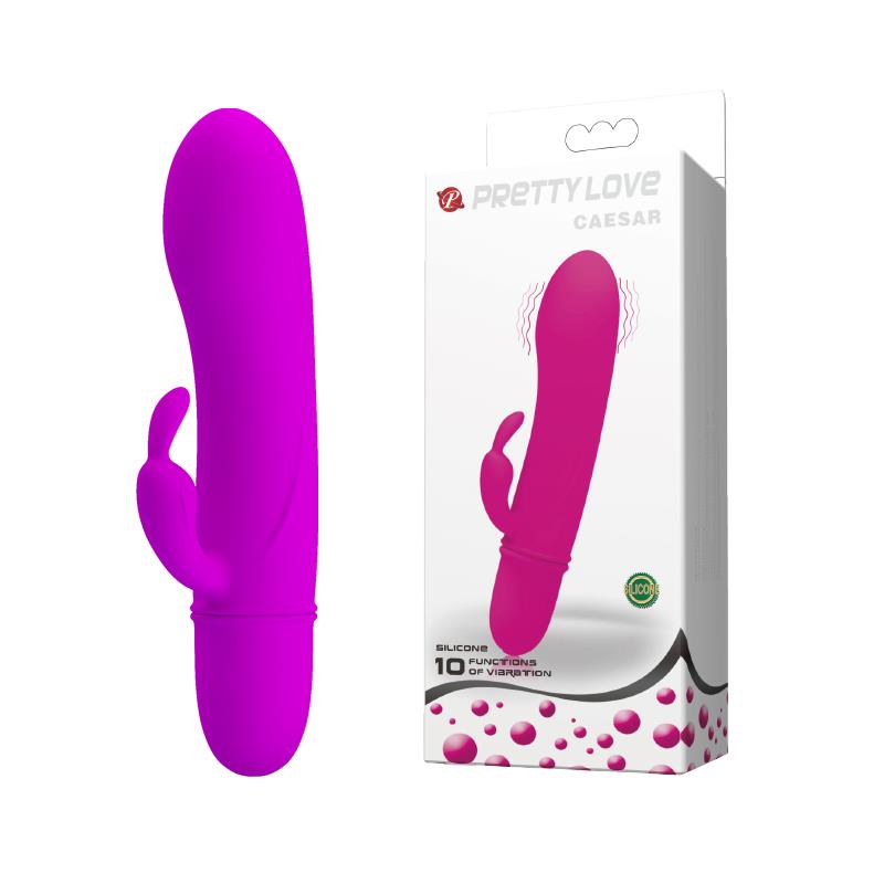 1-Mini wibrator królik wielofunkcyjny 10trybów 12cm-1