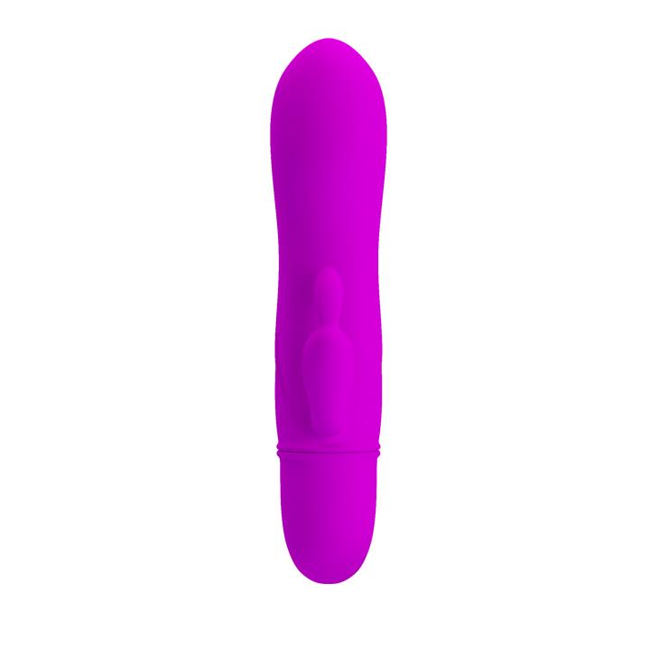 5-Mini wibrator królik wielofunkcyjny 10trybów 12cm-5