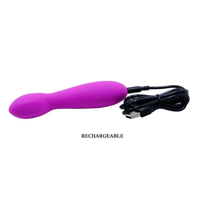 6-Mocny dyskretny wibrator punkt g 30trybów 14cm usb-6