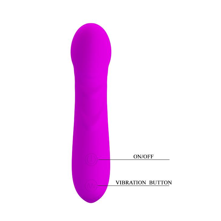 8-Smukły klasyczny wibrator uniwersalny 30 tryb 14cm-8