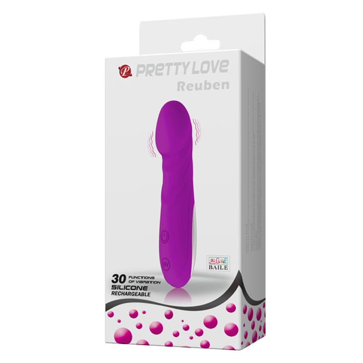 10-Smukły klasyczny wibrator uniwersalny 30 tryb 14cm-10