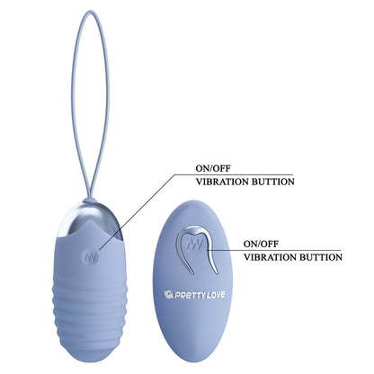 5-PRETTY LOVE - JESSICA Dream chaser 3, Blue, Wireless remote control 12 vibration functions-5